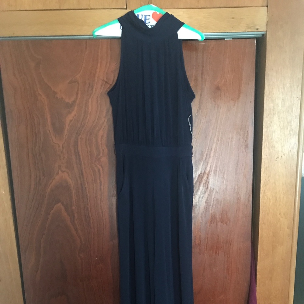 New York & Co Navy Jump Suit NWT small